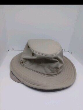 Vintage Tilley Endurables Hat LT5 Size 7 1/2 Beige Bucket Outdoor Canada